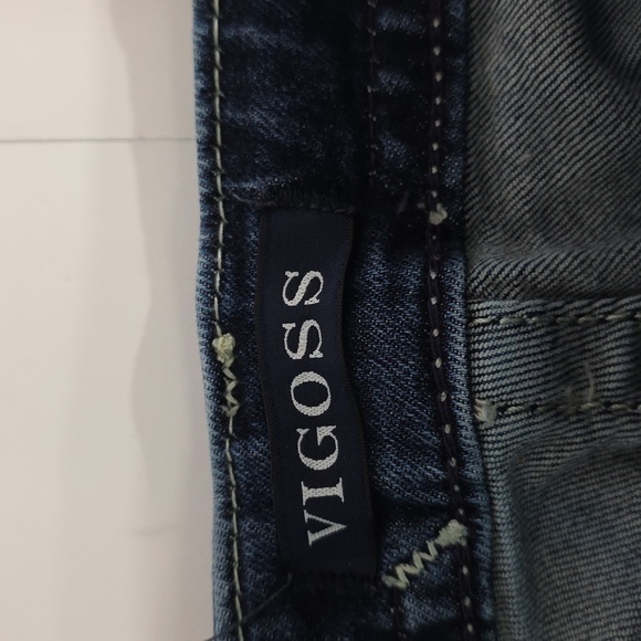 Vigoss Heritage Bootcut Bling Denim Jeans S20 L32 Plus - Picture 7 of 12